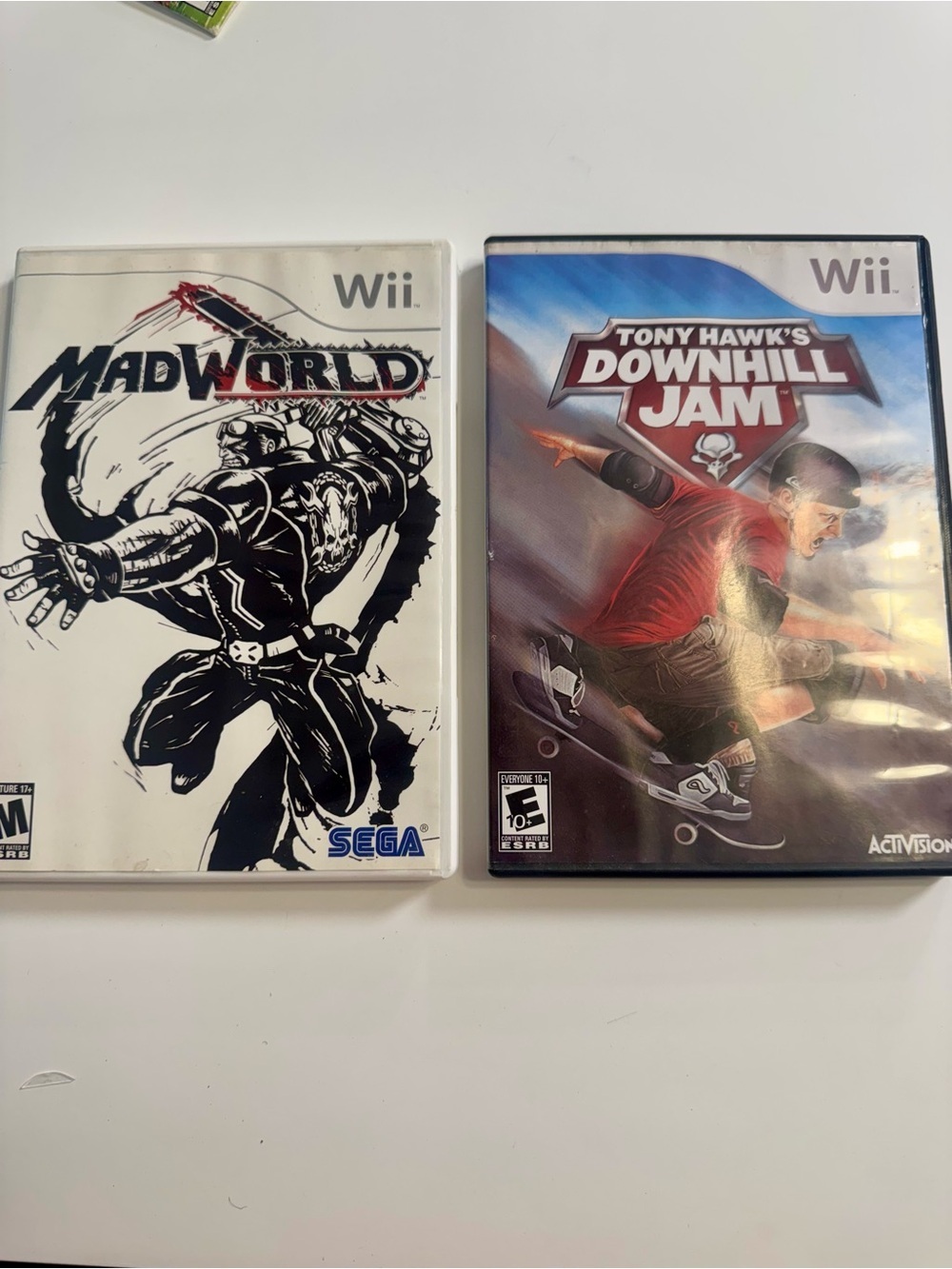 Wii Mad World and Tony Hawk’s Downhill Jam